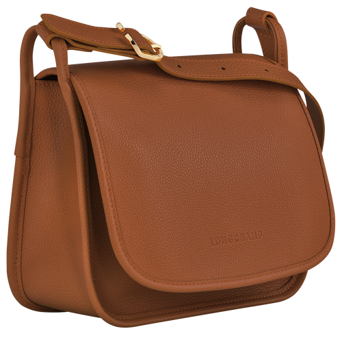 Le Foulonné S Crossbody bag , Caramel - Leather - View 3 of  5