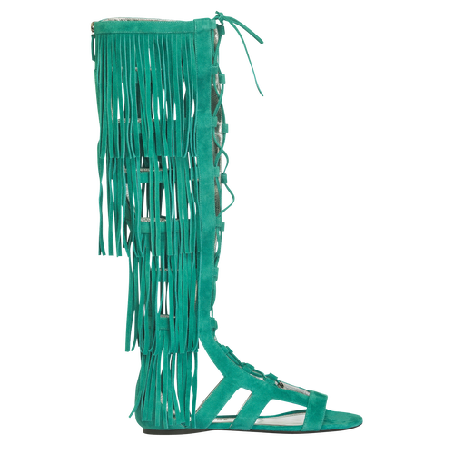 Flat sandals, D91 Emerald Flat sandals, D91 Emerald, hi-res