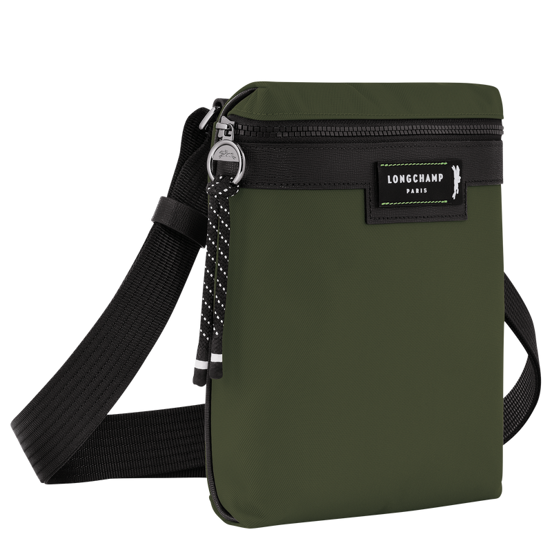 Le Pliage Energy S Crossbody bag , Khaki - Recycled canvas  - View 3 of  4