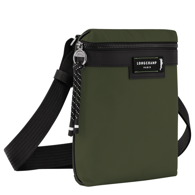 Le Pliage Energy S Crossbody bag , Khaki - Recycled canvas  - View 3 of 4