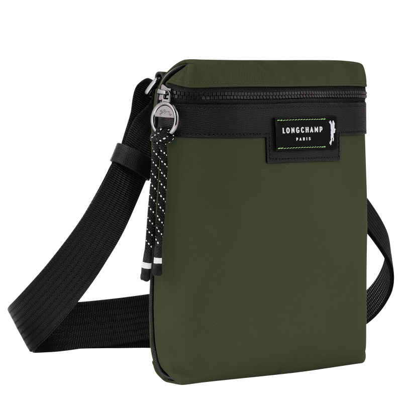 Le Pliage Energy S Crossbody bag , Khaki - Recycled canvas  - View 3 of  4