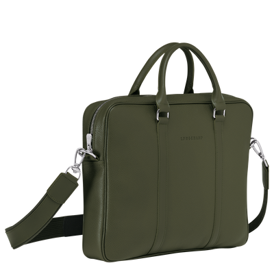 Le Foulonné Briefcase XS, Khaki