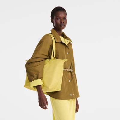 Sac cabas L Le Pliage One , Toile - Lime