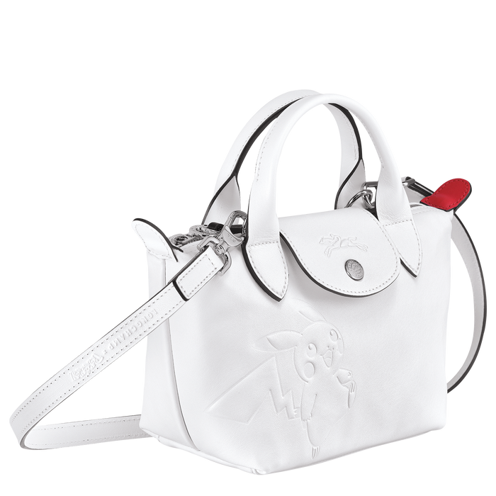 12323 LONGCHAMP X POK%C3%89MON Cuir XS Top Handle WHITE |