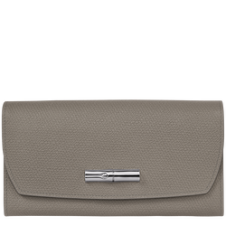 Le Roseau Continental wallet , Turtledove - Leather