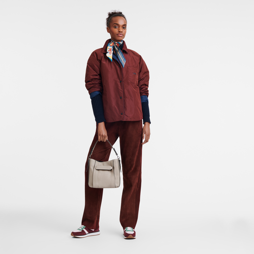 Sac bandoulière S Longchamp 3D , Cuir - Argile - Vue 2 de 5