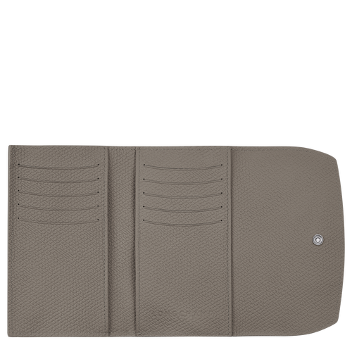 Brieftasche im Kompaktformat Roseau , Leder - Turteltaube - Ansicht 2 von 3