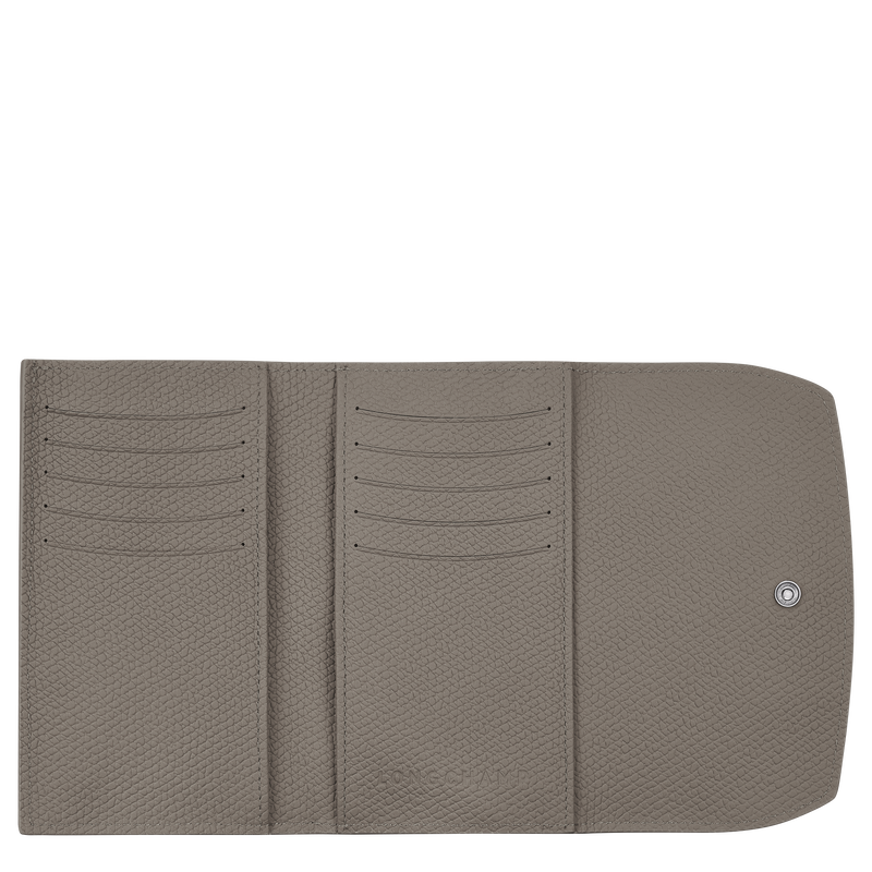 Brieftasche im Kompaktformat Roseau , Leder - Turteltaube  - Ansicht 2 von 3