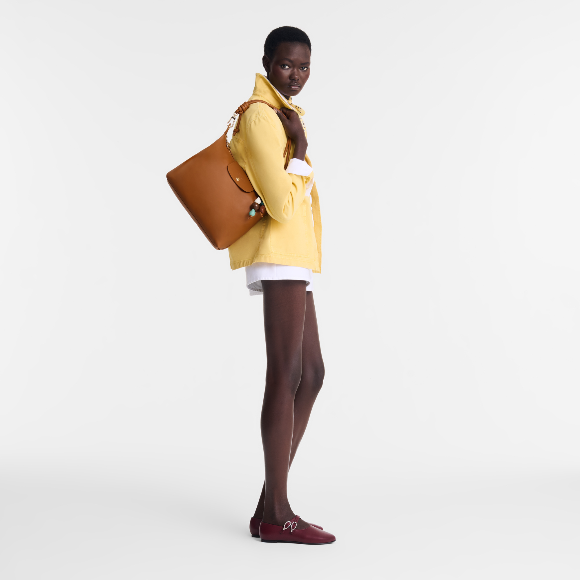 ル プリアージュ® エクストラ M ホーボーバッグ カシュー - レザー