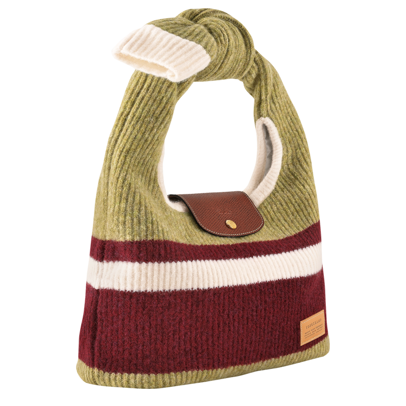 Borsa da spalla M Le Pliage Collection , Tela - Pistacchio/Amaranto  - View 3 of  4