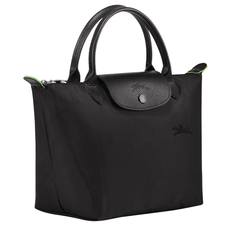 Handtasche S Le Pliage Green , Recyceltes Canvas - Schwarz  - Ansicht 3 von 7