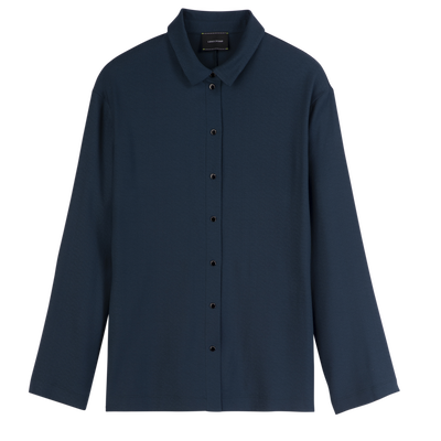 셔츠 , 다크퍼플 - 크레페