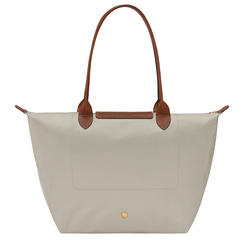 Borsa da spalla L Le Pliage Original , Tela riciclata - Grigio Verde  - View 3 of  6