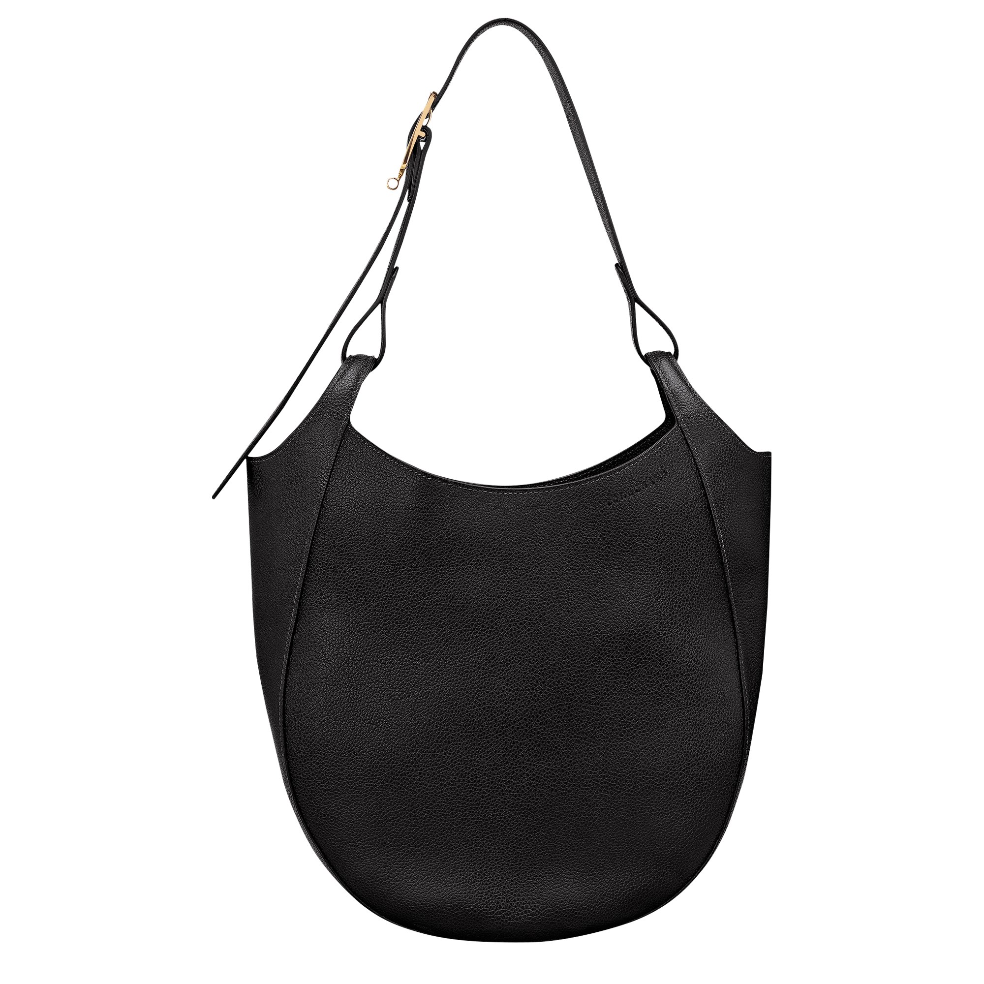 Le Foulonn&eacute; Hobo bag L, Black