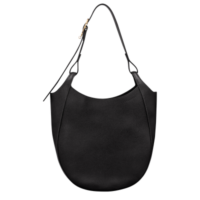 Sac port&eacute; &eacute;paule L Le Foulonn&eacute; , Cuir - Noir