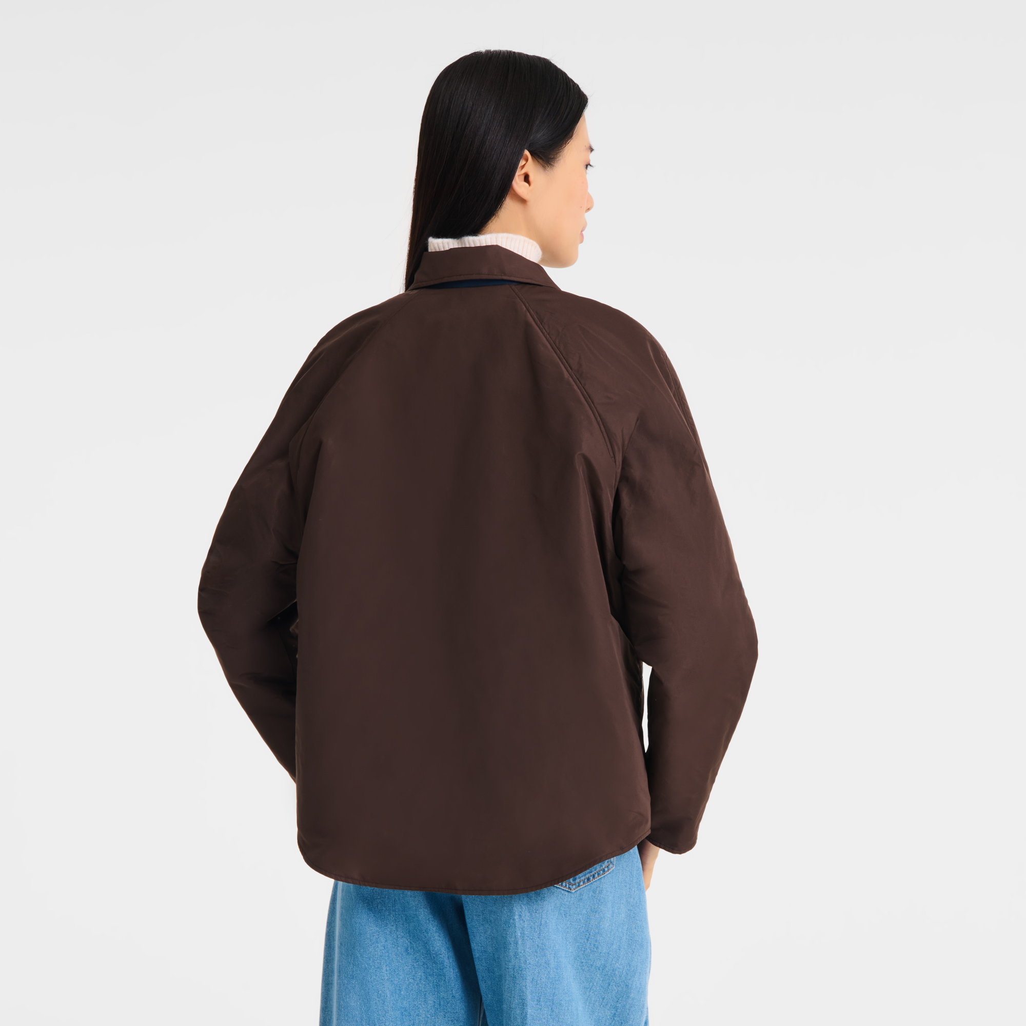 null Padded blouson, Mocha/Navy