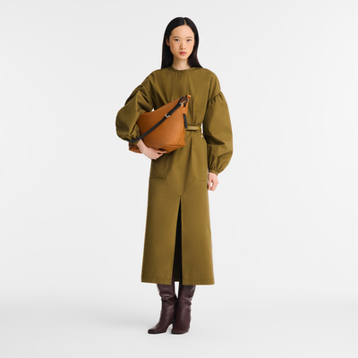Schultertasche M Le Slouchy , Leder - Cashew