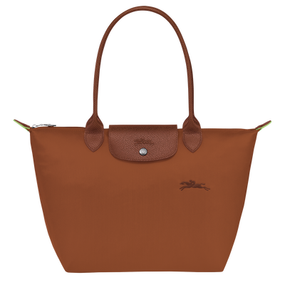 Le Pliage Green Schoudertas M, Cognac