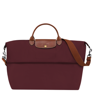 Le Pliage Original Travel bag expandable, Burgundy