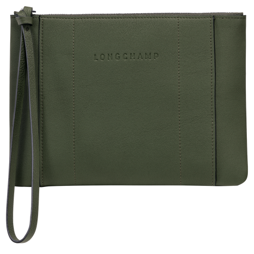 Longchamp 3D Pouch , Khaki - Leather - View 1 of 3