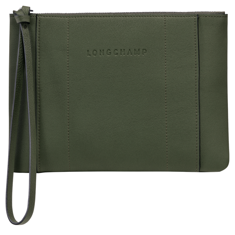 Longchamp 3D Pouch , Khaki - Leather  - View 1 of  3