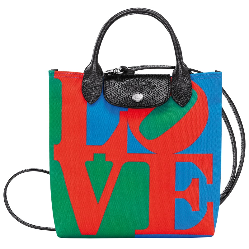 Longchamp x Robert Indiana Bolso bandolera XS , Tela - Rojo  - Vista 1 de 4