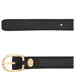 Ladies' belt , Black - Leather