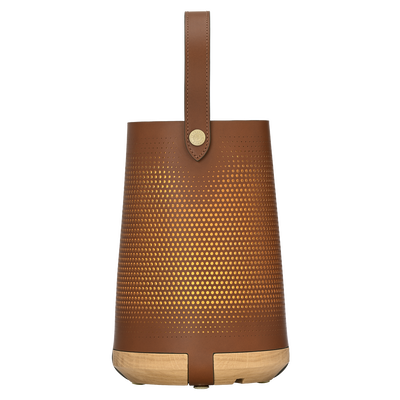Lampe Ostara Longchamp x Patrick Jouin , Cuir - Cognac