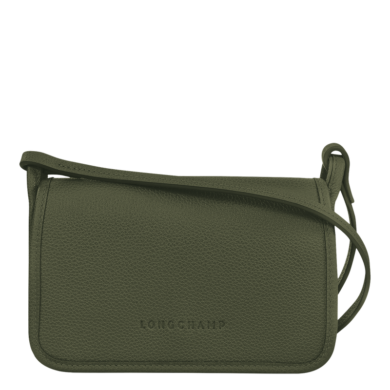 Le Foulonné XS Clutch , Khaki - Leather  - View 1 of 6