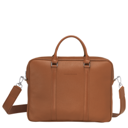 Le Foulonné XS Briefcase , Caramel - Leather