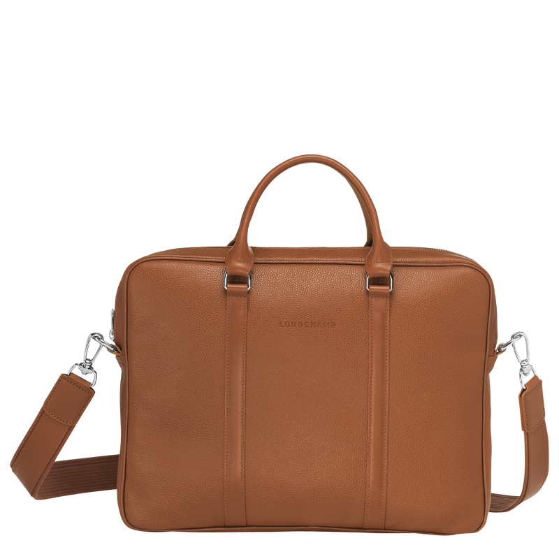 Le Foulonné XS Briefcase , Caramel - Leather  - View 1 of  5