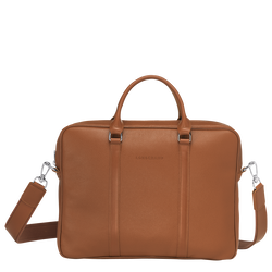 Le Foulonné XS Briefcase , Caramel - Leather
