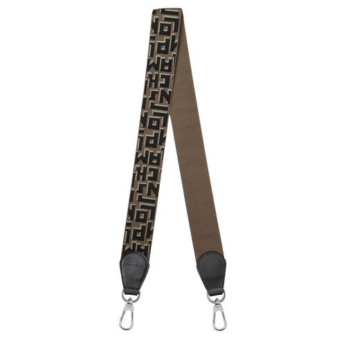Longchamp Shoulder strap, Taupe/Black