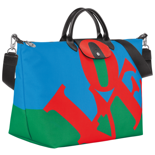 Longchamp x Robert Indiana Travel bag Red - Canvas (L1624BBA545 ...