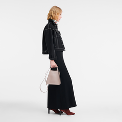 Le Foulonné S Handbag , Turtledove - Leather