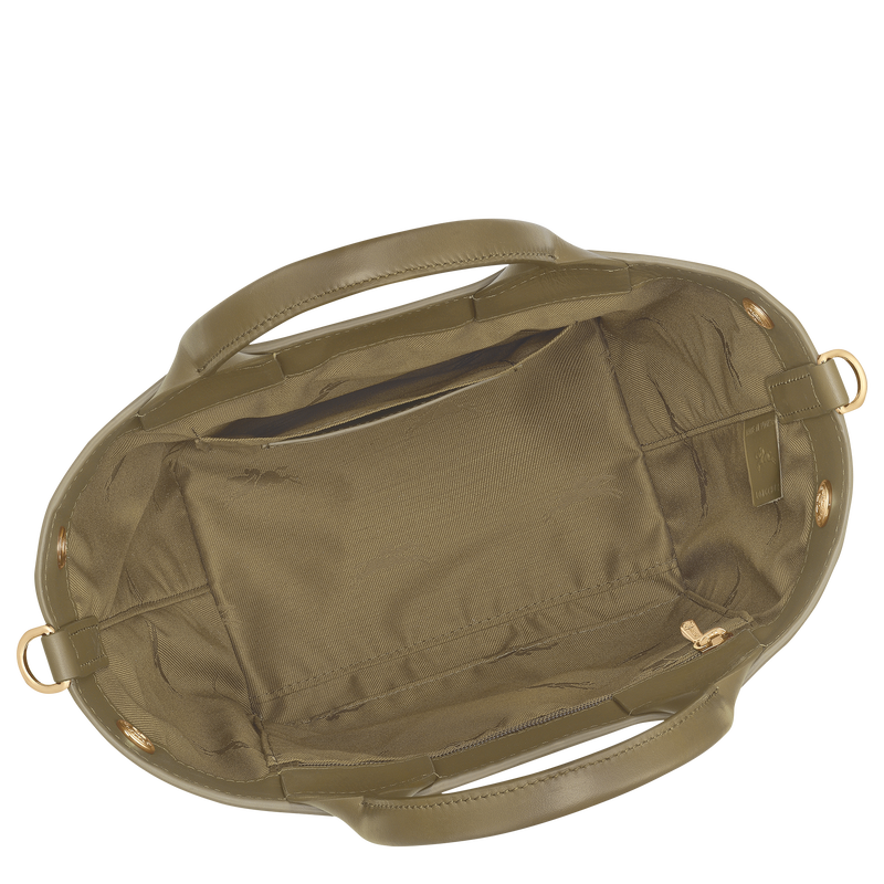 Sac à main S Le Roseau , Cuir - Olive  - Vue 6 de 7