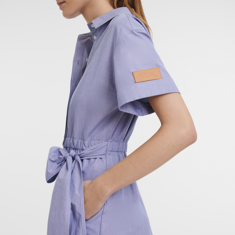 Vestido oxford azul sales