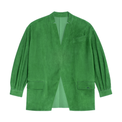 Jacket , Matcha - Leather