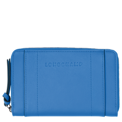 Longchamp 3D Wallet , Cobalt - Leather