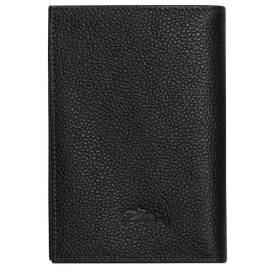 Reisepass-Etui Le Foulonn&eacute; , Leder - Schwarz