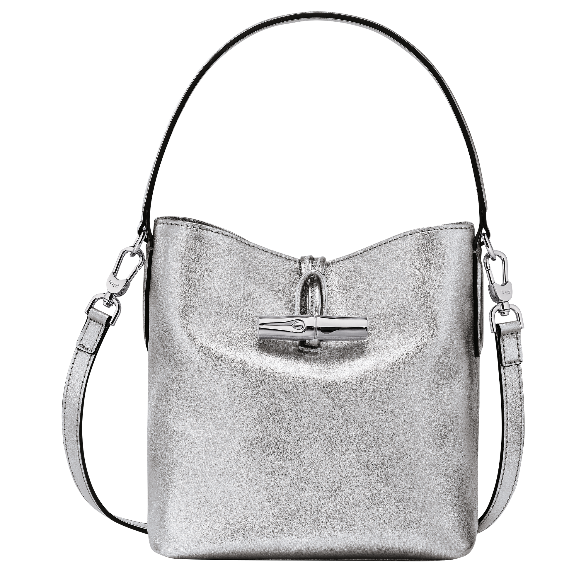 Roseau Sac seau XS, Argent
