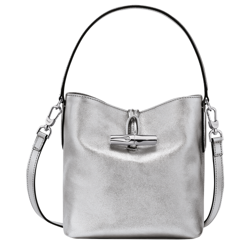Roseau XS Bucket bag , Silver - Leather - View 1 of  5