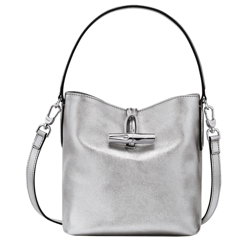 Roseau XS Bucket bag , Silver - Leather  - View 1 of  5