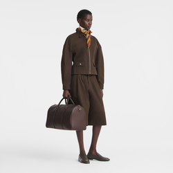 Daylong Chevron S Travel bag , Mocha - Leather