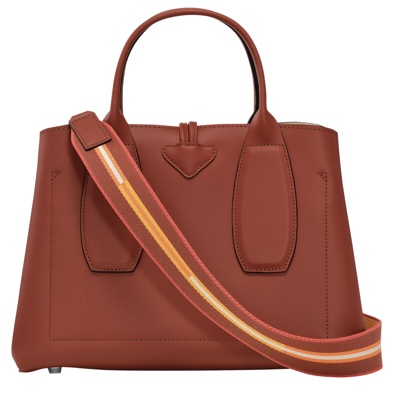 Le Roseau M Handbag , Mahogany - Leather  - View 4 of  6