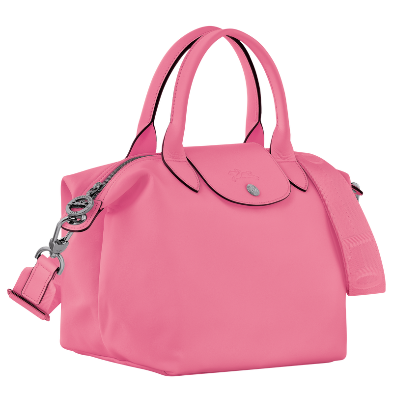 Brand New in Box Longchamp Le Pliage Leather Satchel Bag ~ Pink