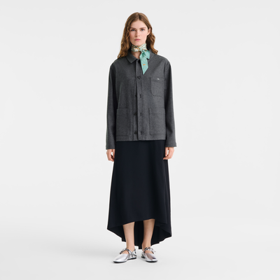 Jasje , Antraciet - Flanel