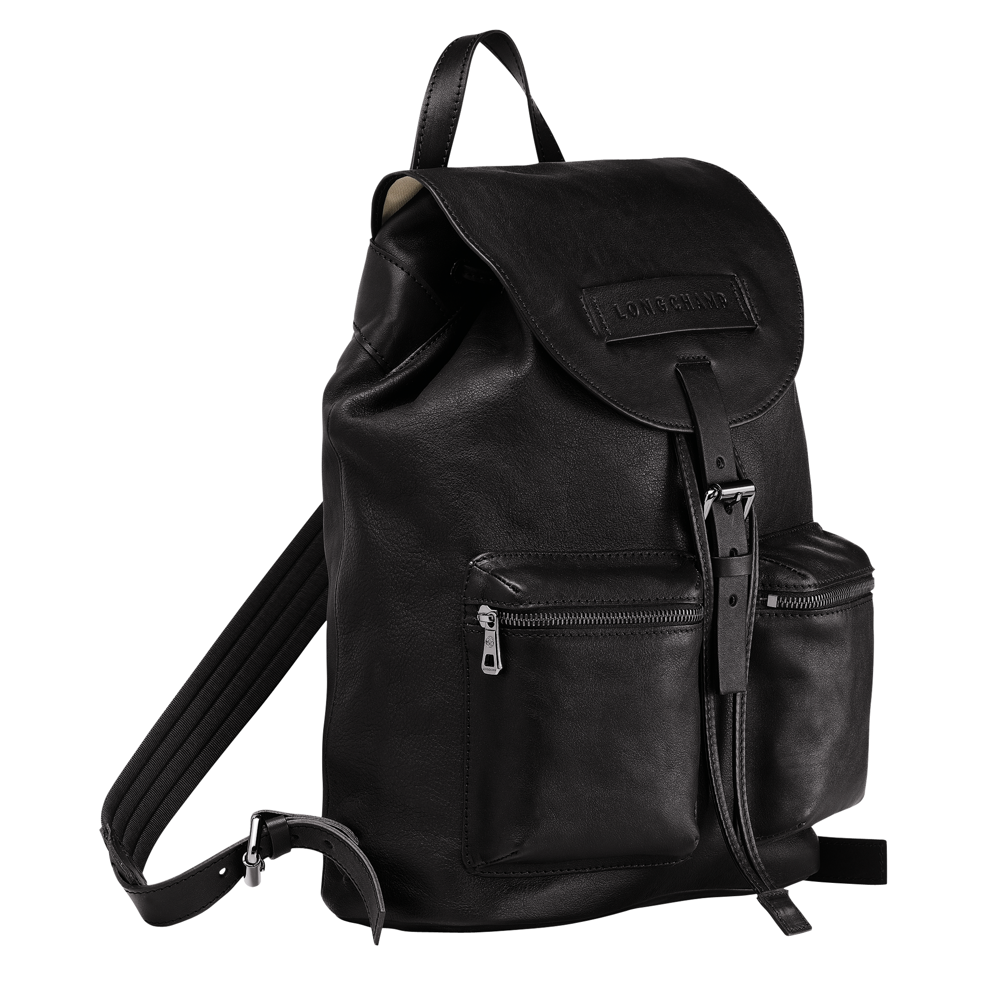 longchamp black backpack