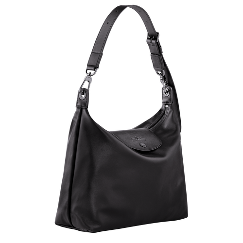 Sac porté épaule M Le Pliage Xtra , Cuir - Noir - Vue 3 de 6