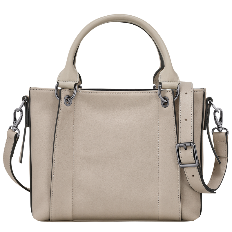 Handtasche S Longchamp 3D , Leder - Tonerde  - Ansicht 4 von 5